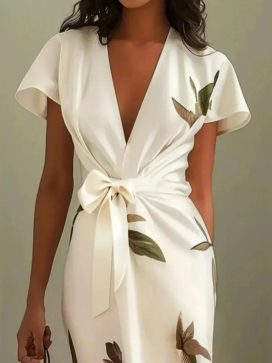 Wrap Dress with Adjustable Fit and Lightweight Comfort