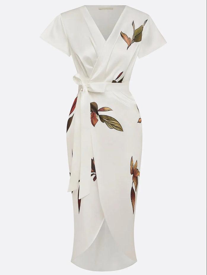 Wrap Dress with Adjustable Fit and Lightweight Comfort