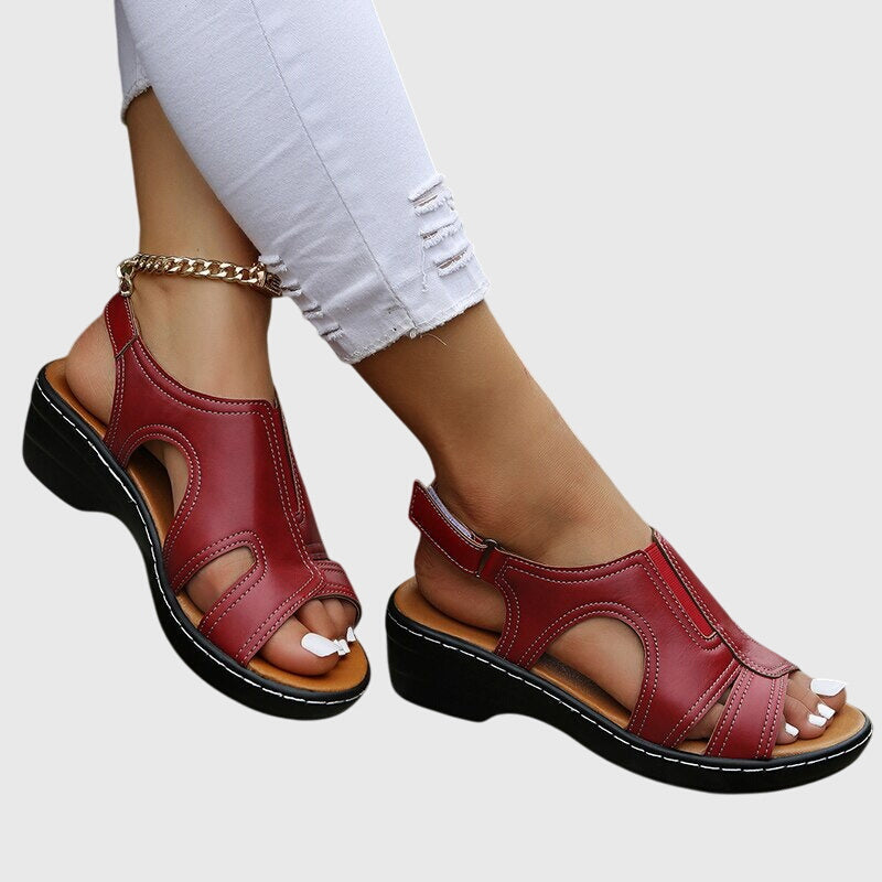Orthopedic Sandals with Arch Support and Shock-Absorbing Sole
