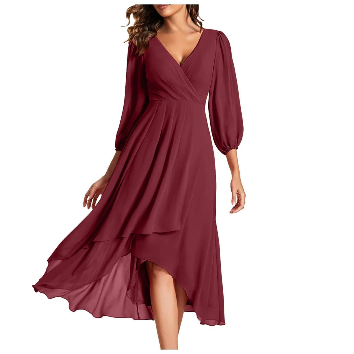Asymmetrical Dress with Flowy Fit and Comfortable Coverage