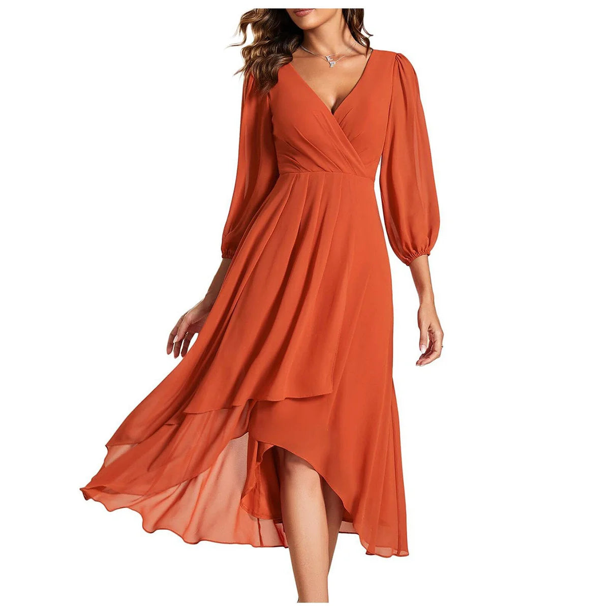 Asymmetrical Dress with Flowy Fit and Comfortable Coverage