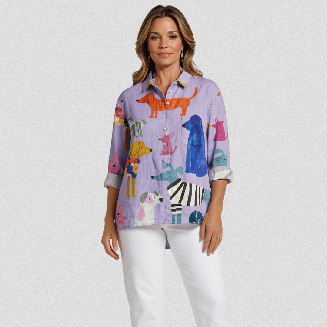 Button Shirt Women Breathable Lightweight Comfortable Easy Fit