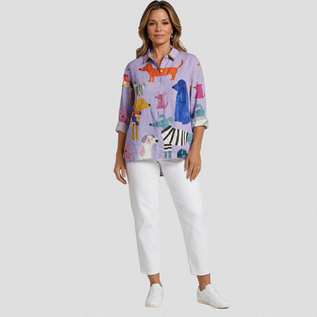 Button Shirt Women Breathable Lightweight Comfortable Easy Fit