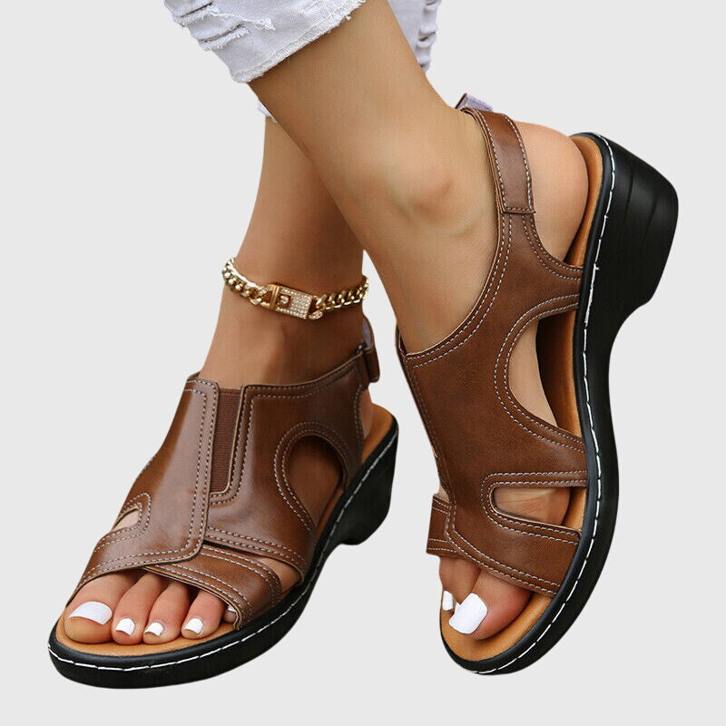 Orthopedic Sandals with Arch Support and Shock-Absorbing Sole