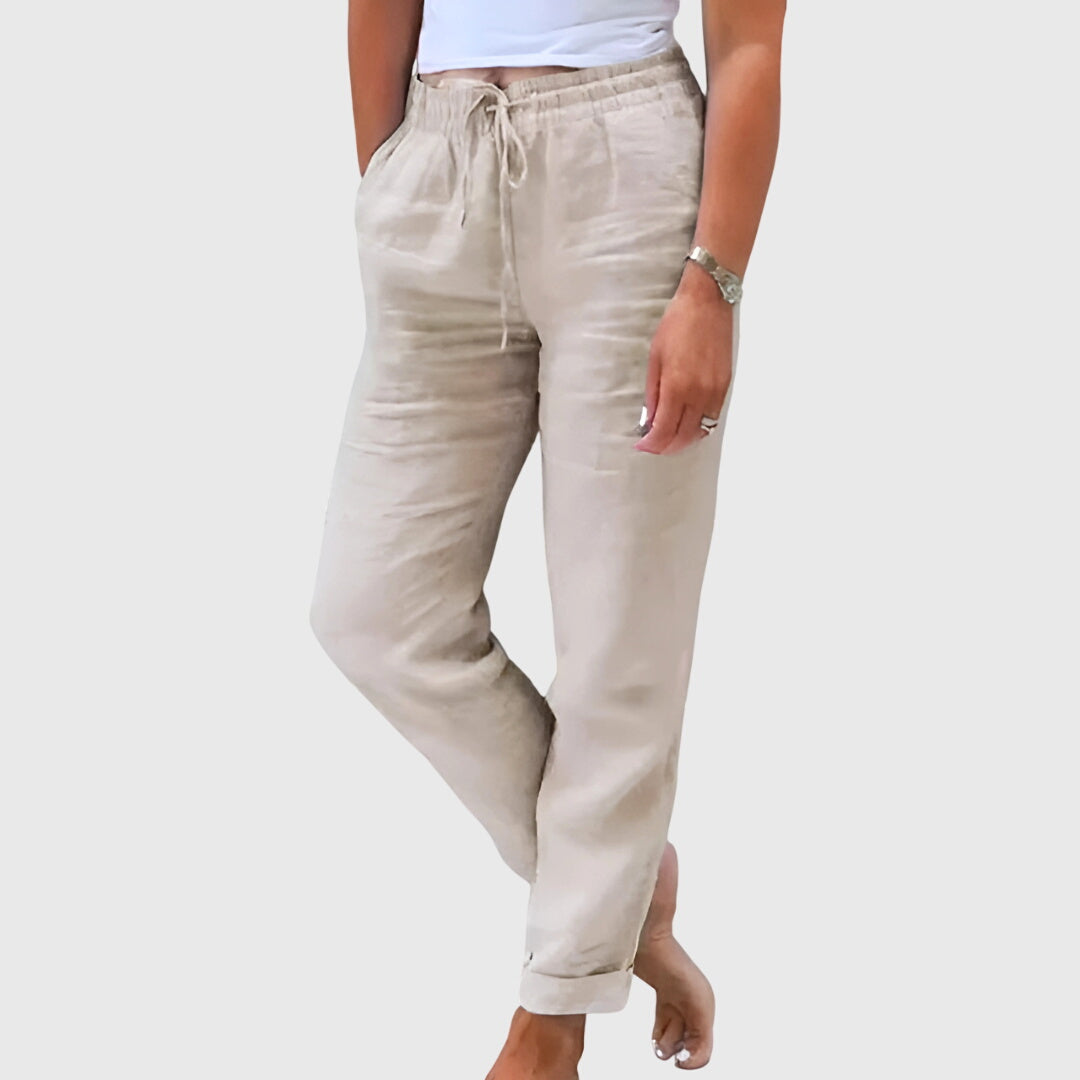 Comfortable Pants with Elastic Waist and Flattering Fit