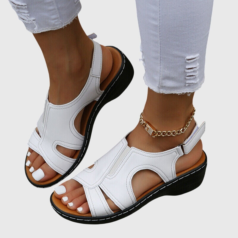 Orthopedic Sandals with Arch Support and Shock-Absorbing Sole