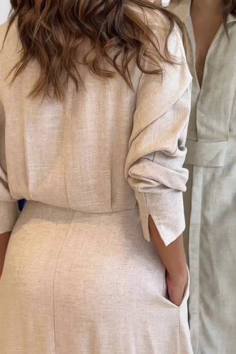 Elegant Maxi Dress with Flowy Fit and Breathable Comfort