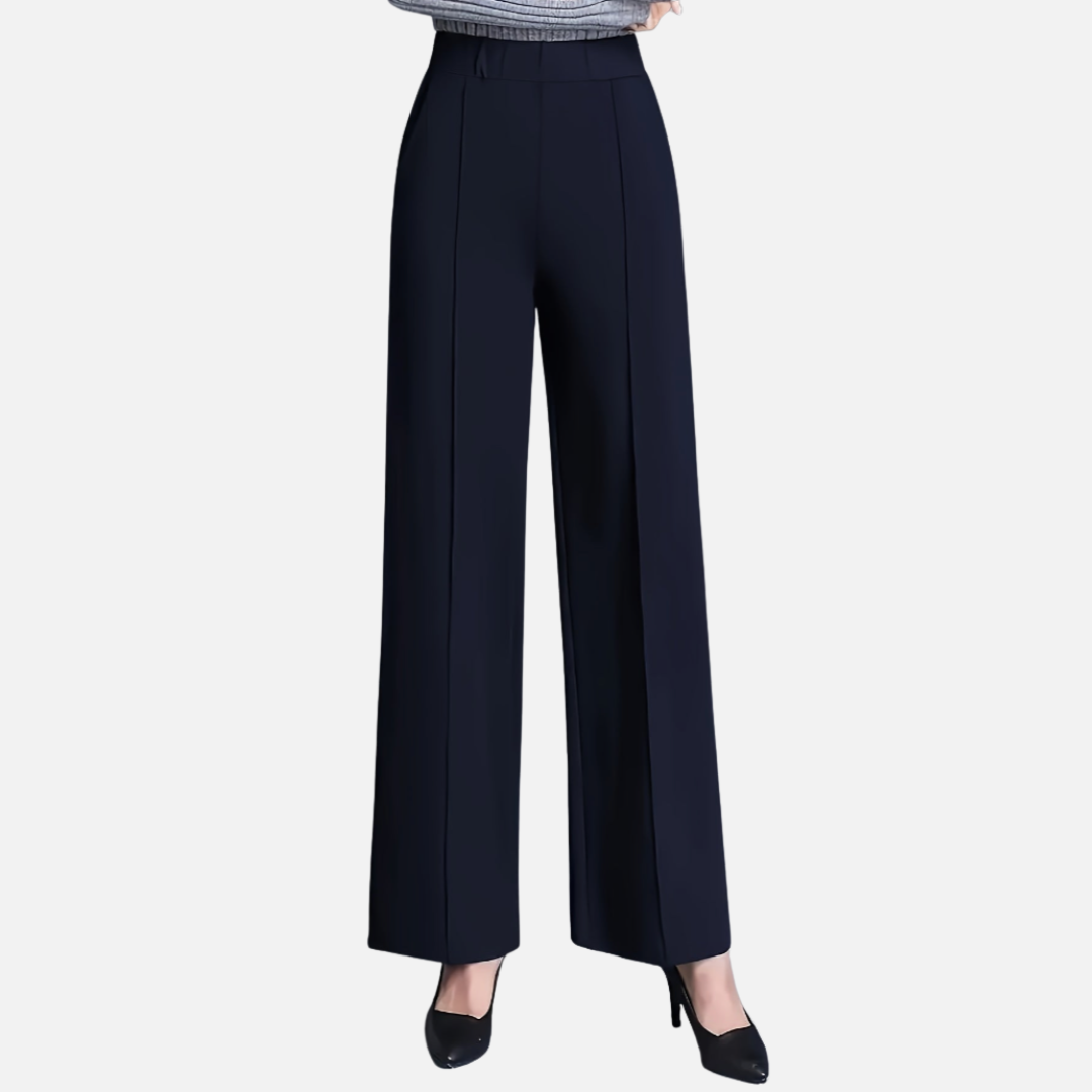 Bellanoa | Women’s Solid Straight-Leg Trousers
