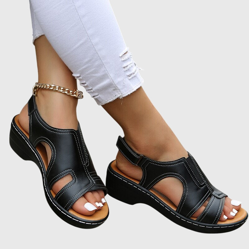 Orthopedic Sandals with Arch Support and Shock-Absorbing Sole