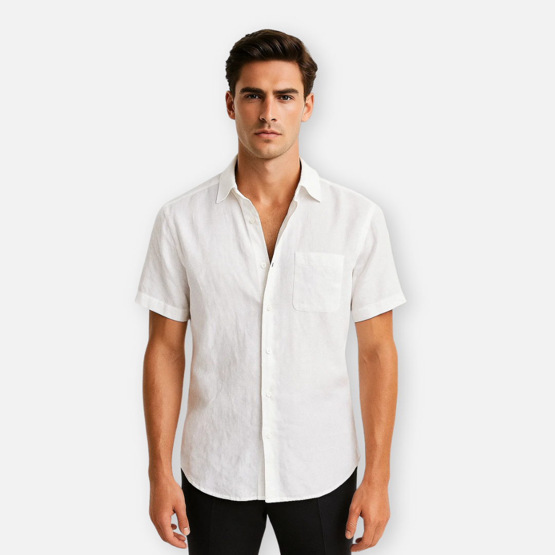 Bellanoa | Men’s Linen Short Sleeve Shirt