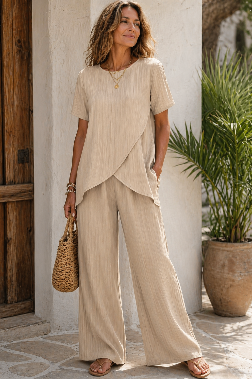 Two Piece Set Women Breathable Lightweight Comfortable Easy Fit