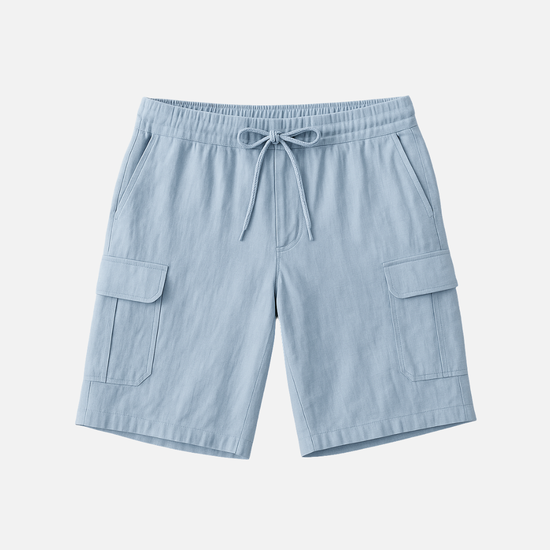 Bellanoa | Men’s Linen Shorts with Utility Pockets