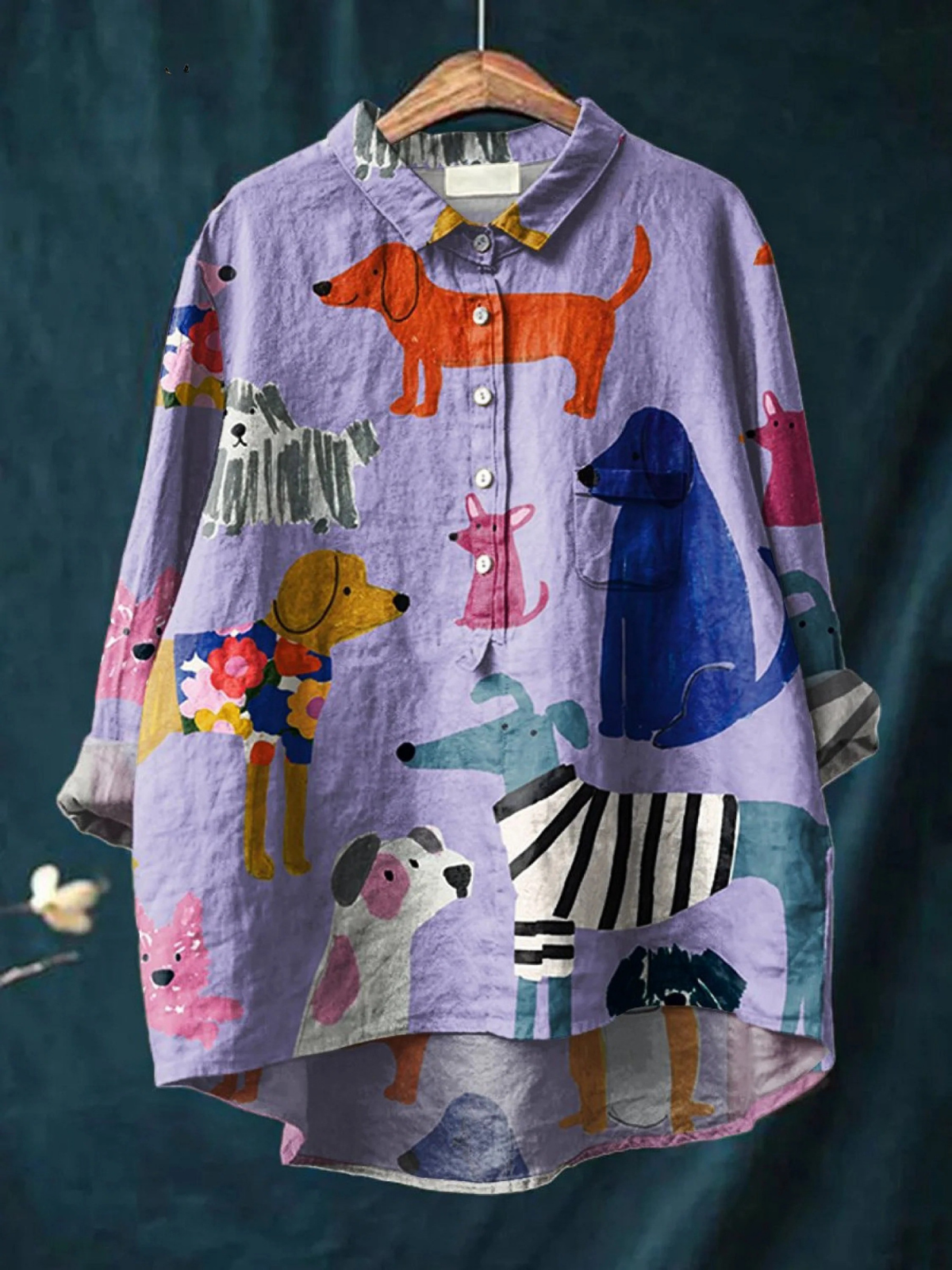 Button Shirt Women Breathable Lightweight Comfortable Easy Fit