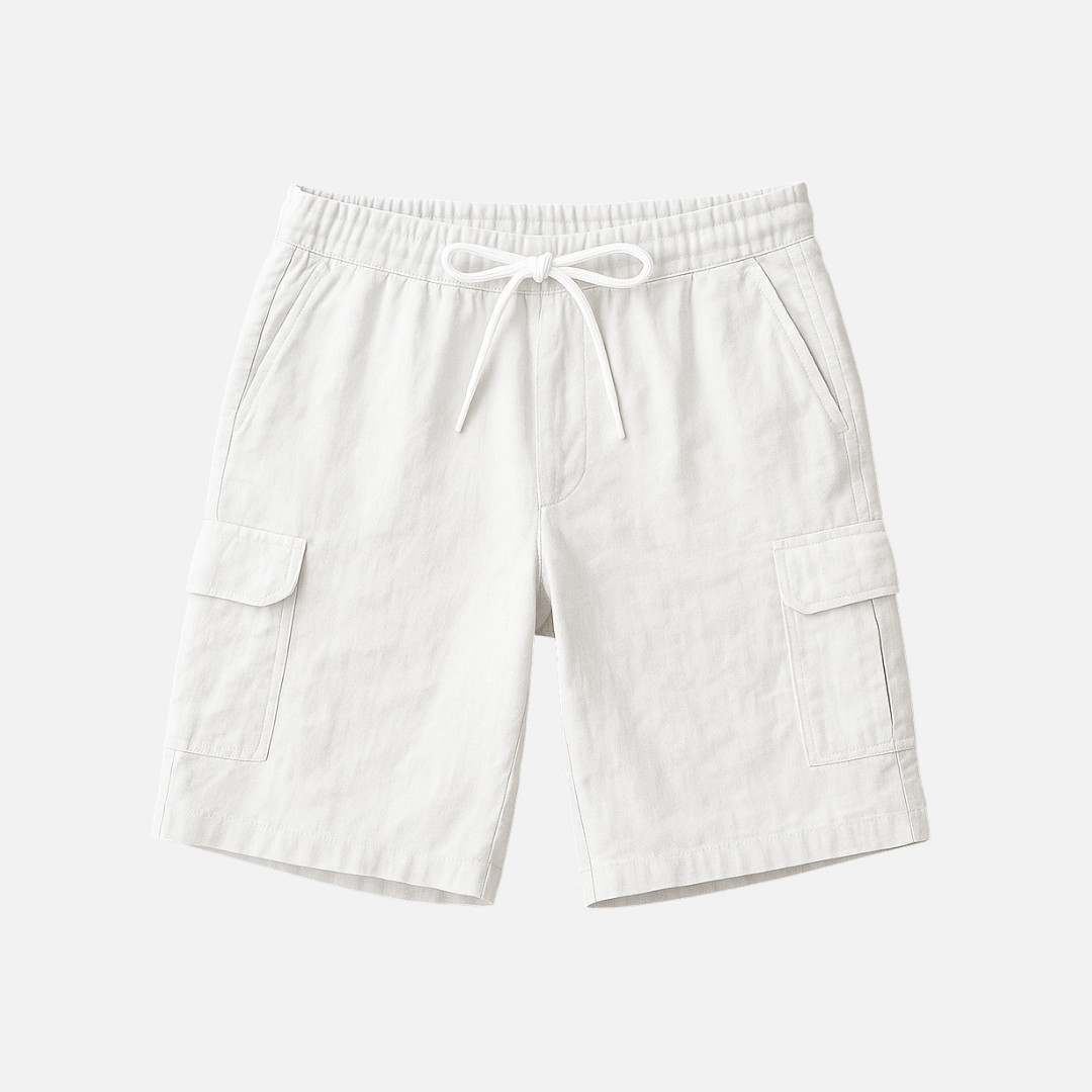 Bellanoa | Men’s Linen Shorts with Utility Pockets