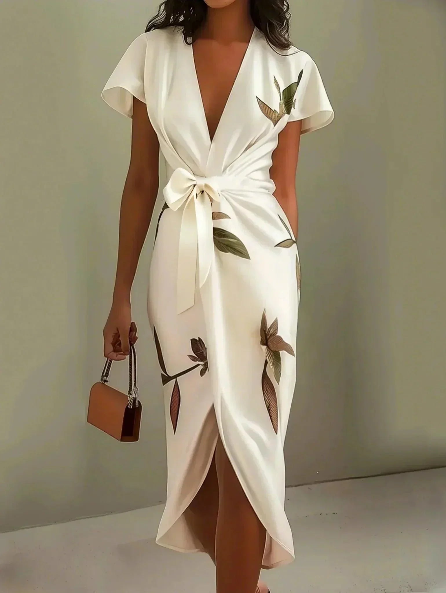 Wrap Dress with Adjustable Fit and Lightweight Comfort