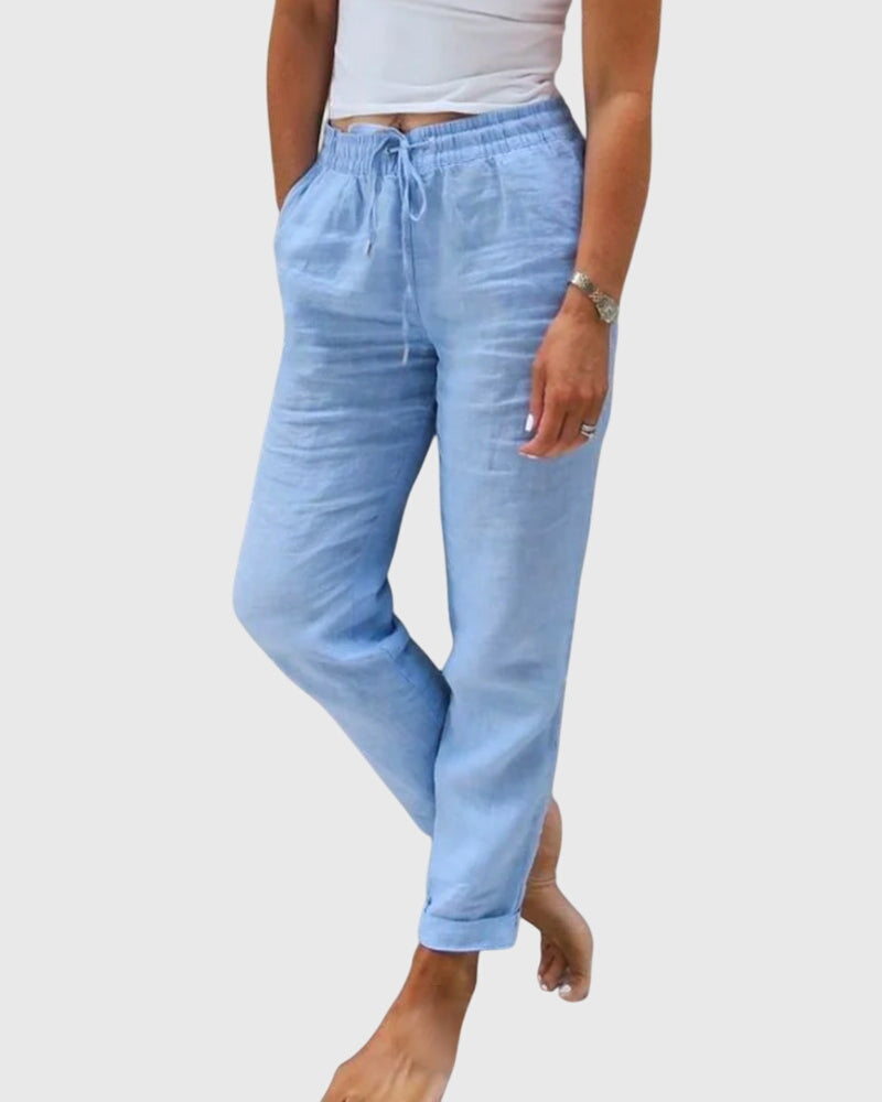 Comfortable Pants with Elastic Waist and Flattering Fit