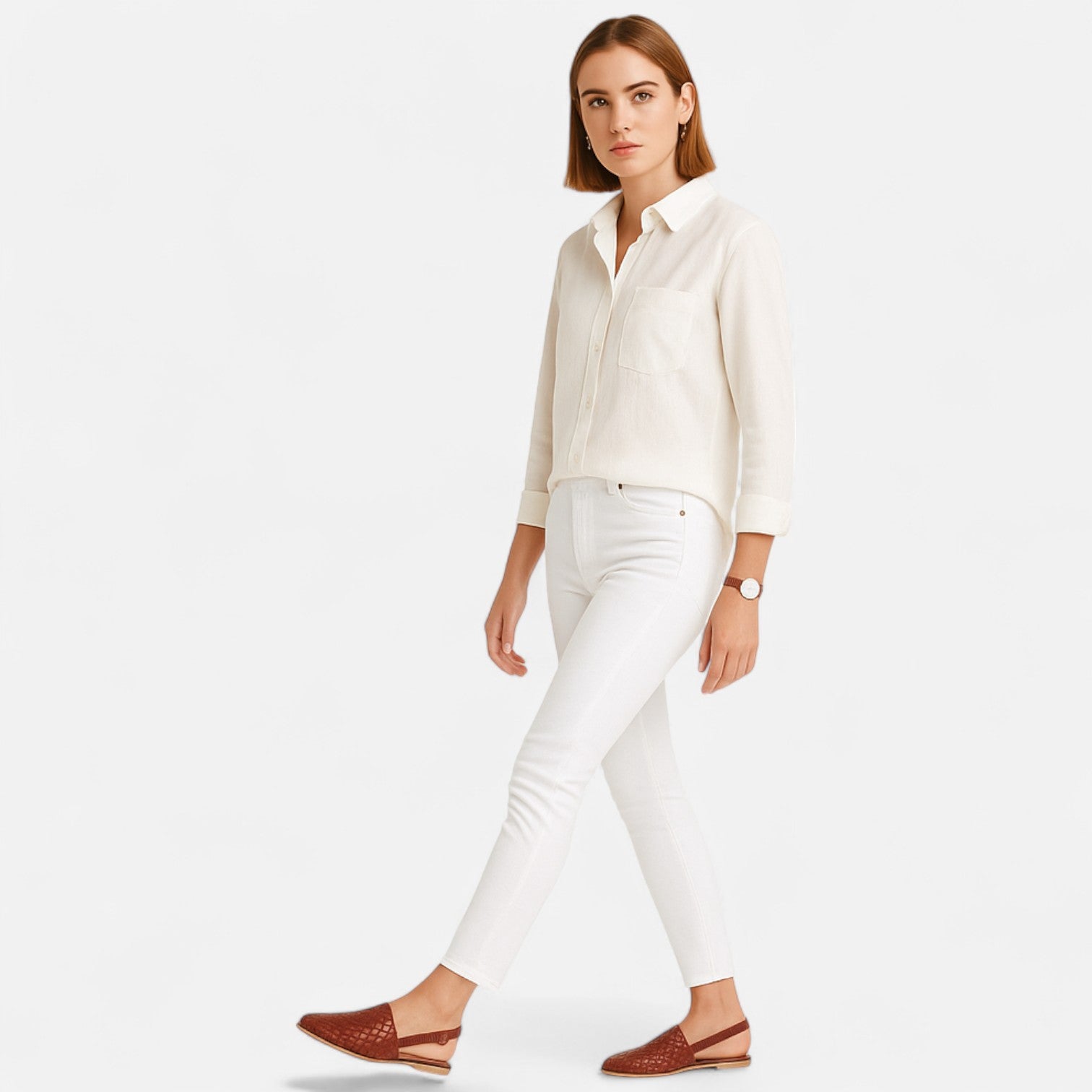 Bellanoa | Women’s Woven Leather Sandals