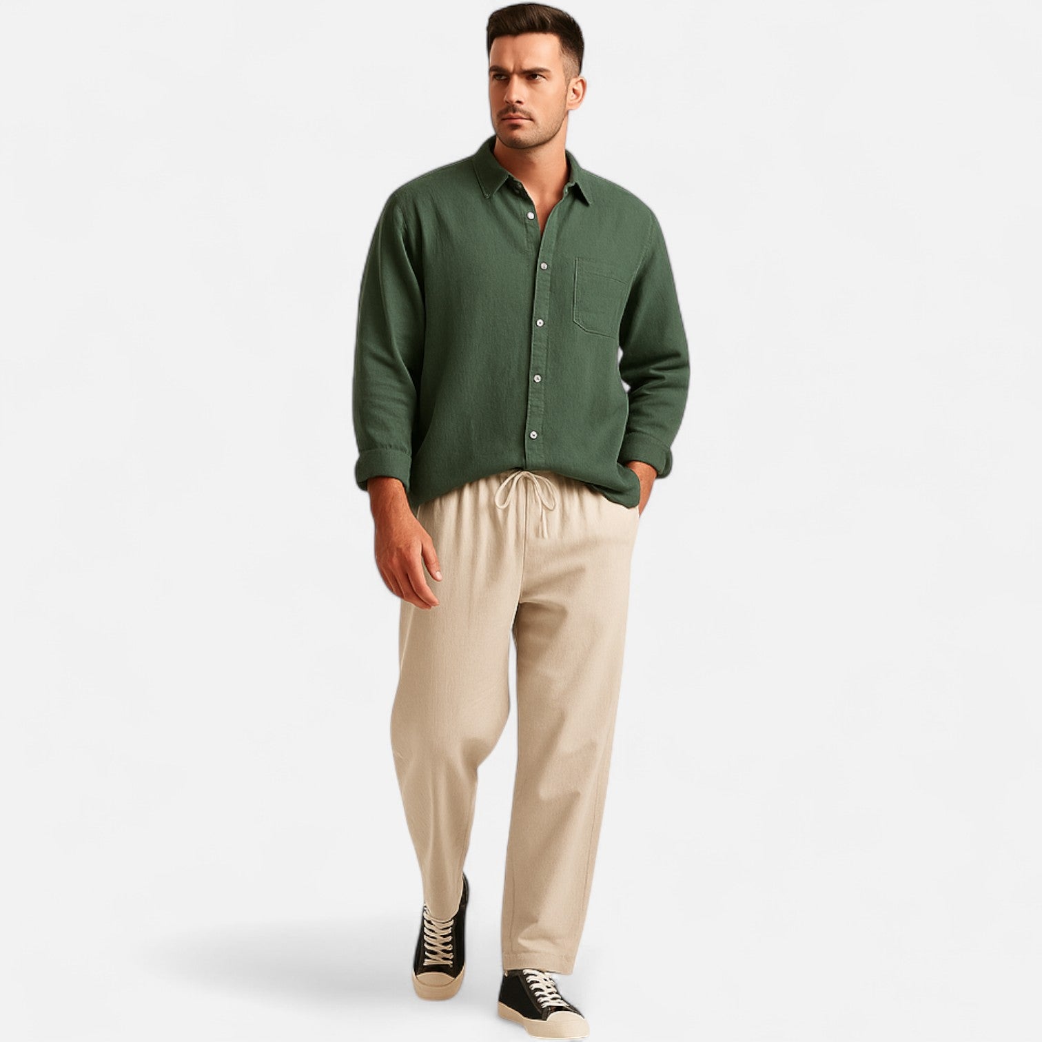 Bellanoa | Men’s Relaxed Linen Beach Pants