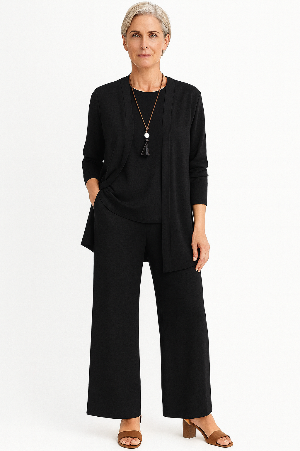 Elegant 3-Piece Set with Comfortable Fit and Versatile Styling