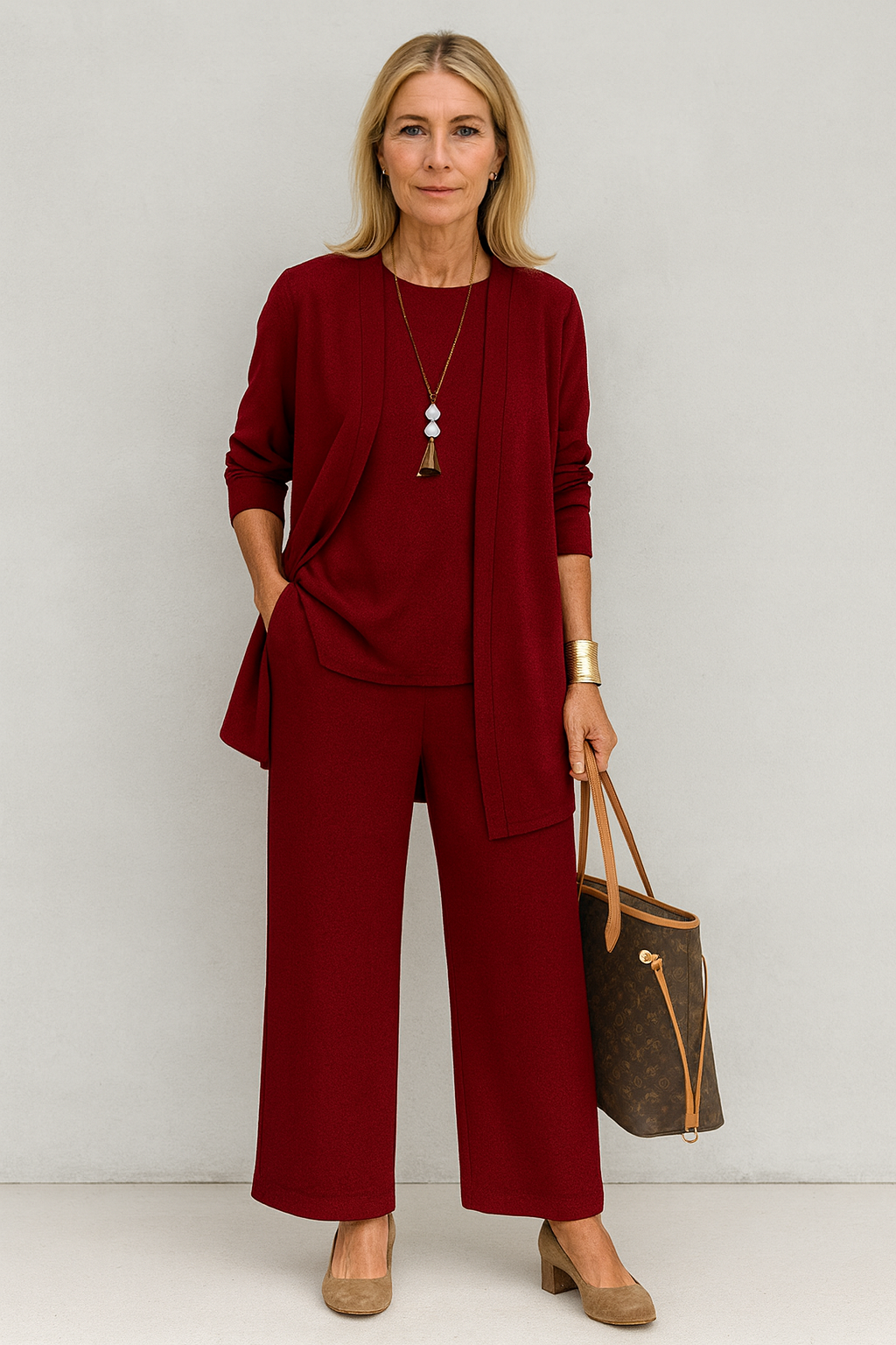 Elegant 3-Piece Set with Comfortable Fit and Versatile Styling