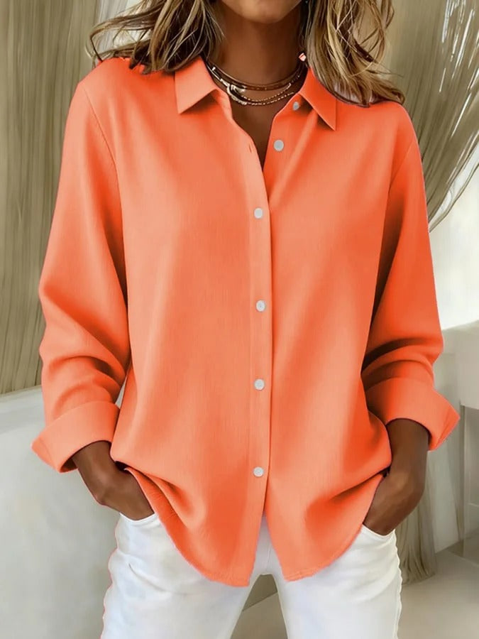 Elegant Blouse with Breathable Fabric and Flattering Fit