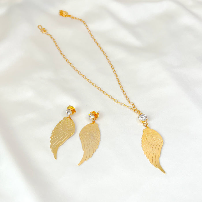 Earrings and Necklace wing design