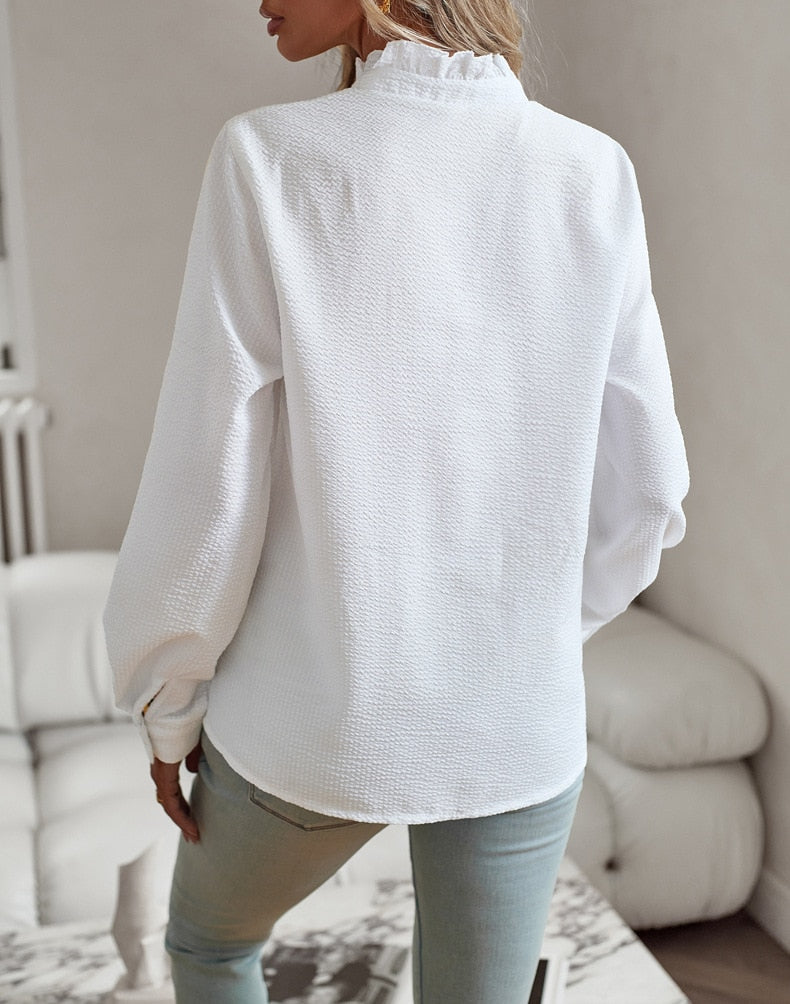 Striped Blouse with Breathable Fabric and Flattering Drape