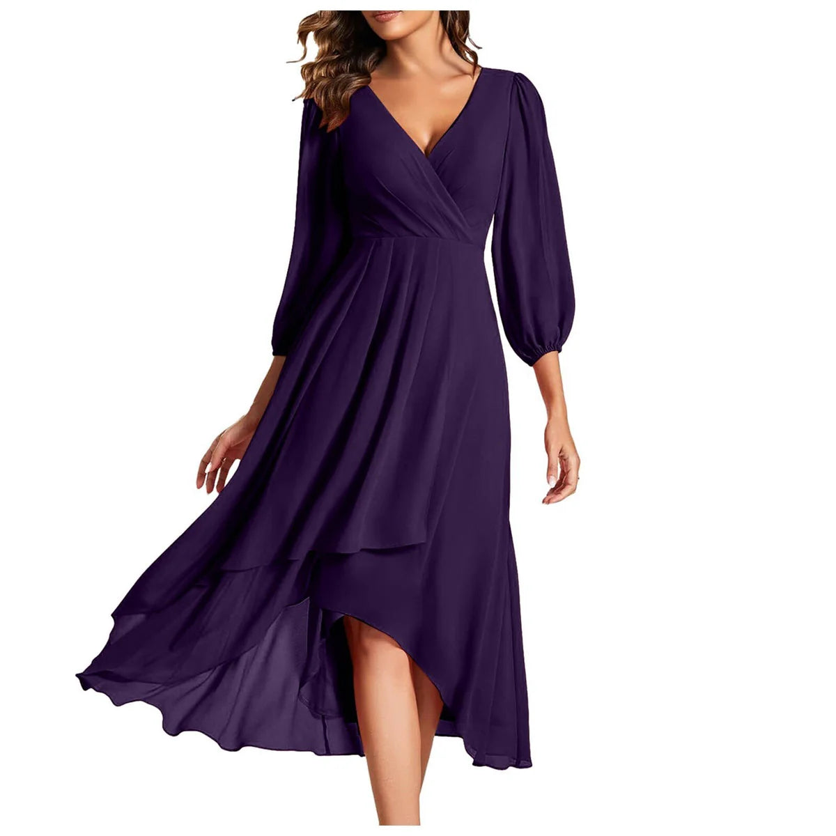 Asymmetrical Dress with Flowy Fit and Comfortable Coverage