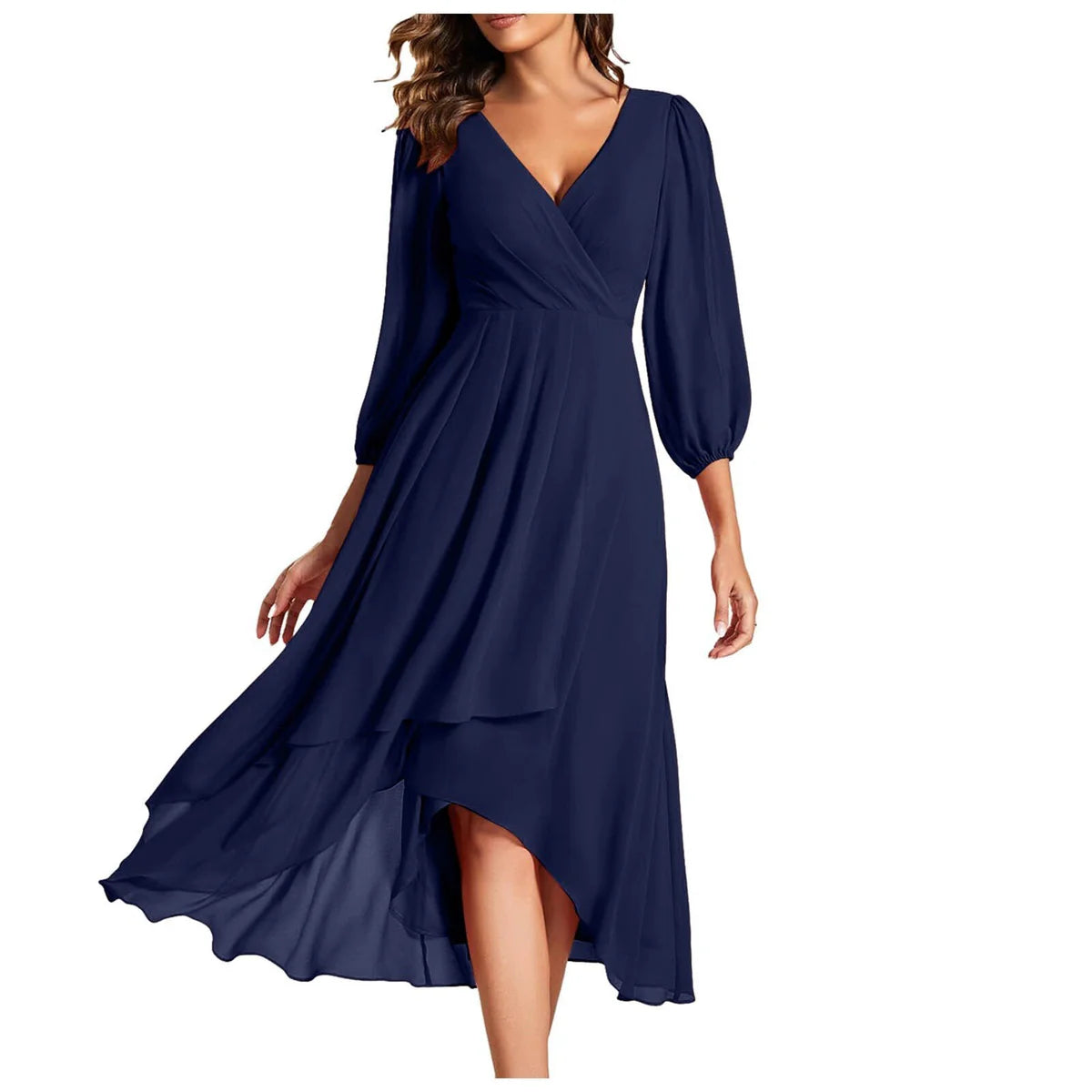 Asymmetrical Dress with Flowy Fit and Comfortable Coverage
