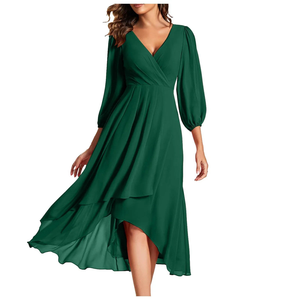 Asymmetrical Dress with Flowy Fit and Comfortable Coverage