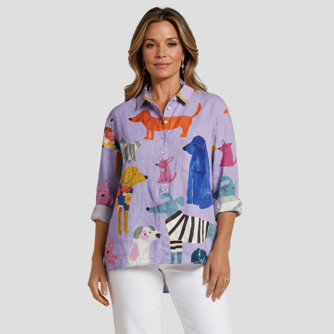 Button Shirt Women Breathable Lightweight Comfortable Easy Fit