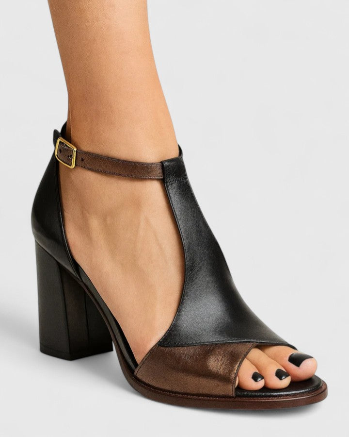 Modern Heels with Stable Block Heel and Supportive Fit