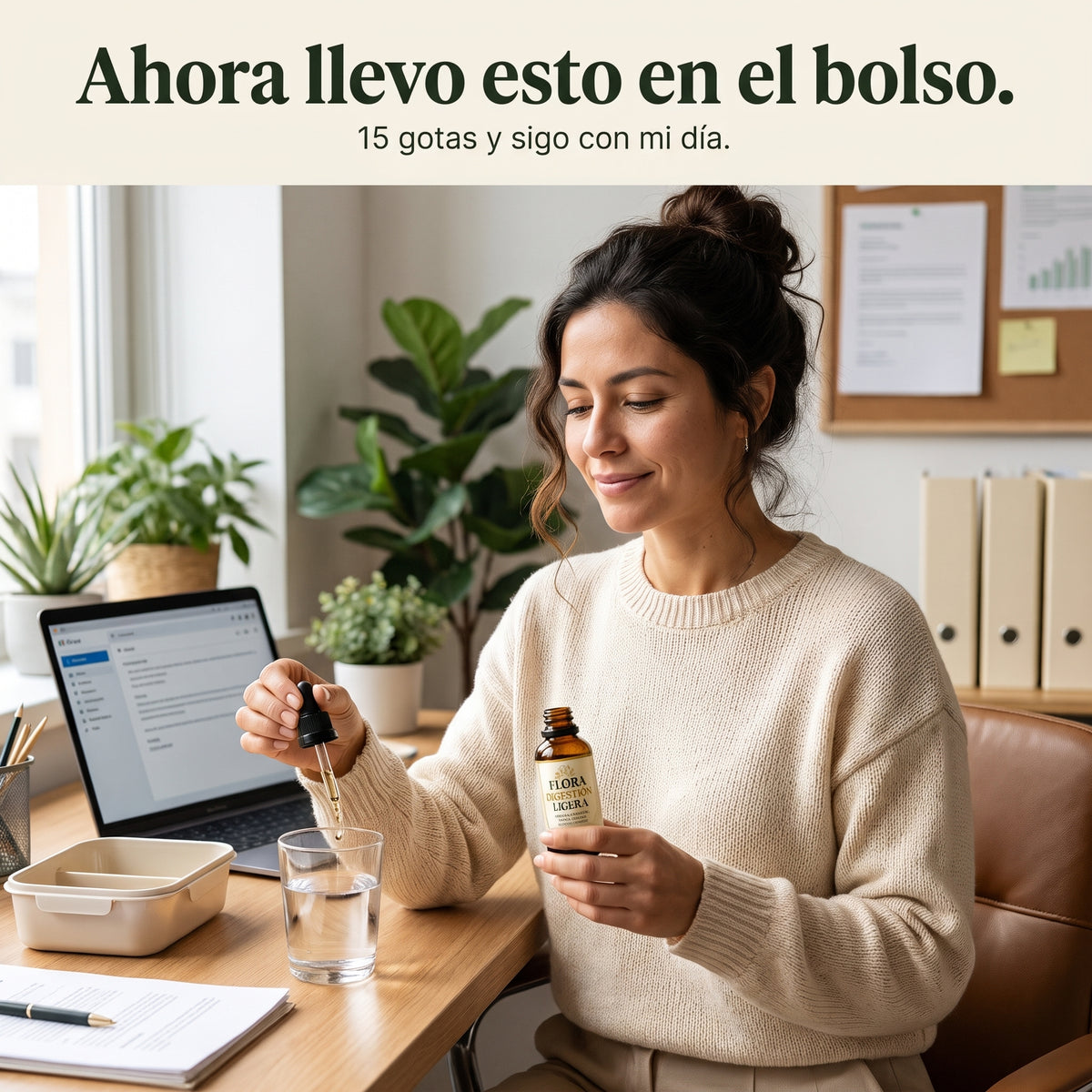 Flora Digestión Ligera: Gotas para Sentirte Ligera Después de Comer