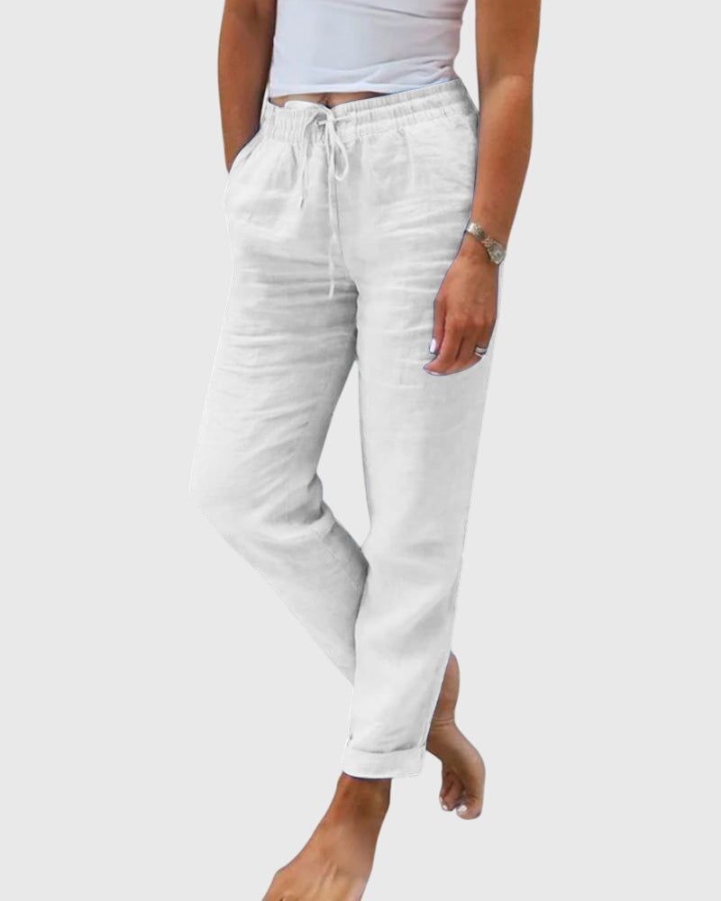 Comfortable Pants with Elastic Waist and Flattering Fit