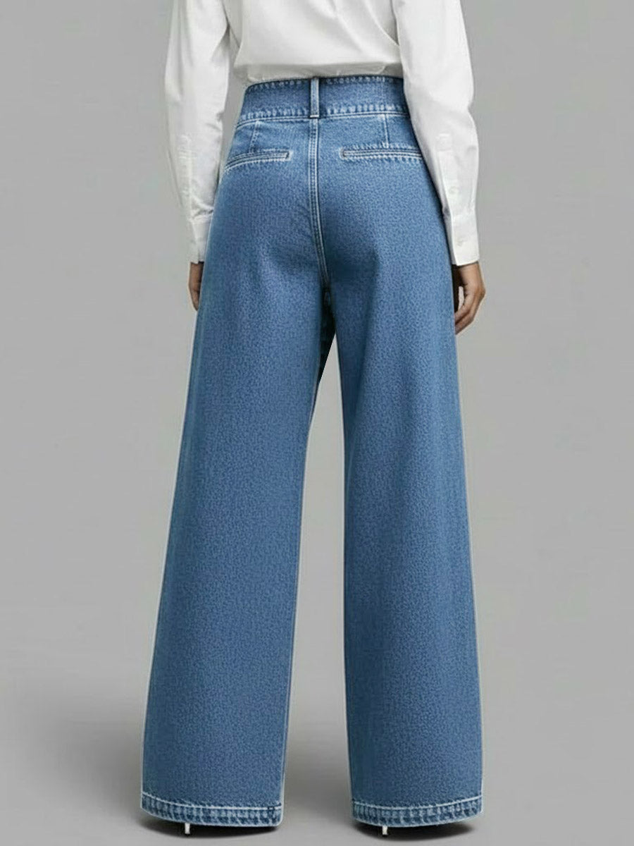 Women's Denim Jeans Straight Leg Classic Comfort Full Length