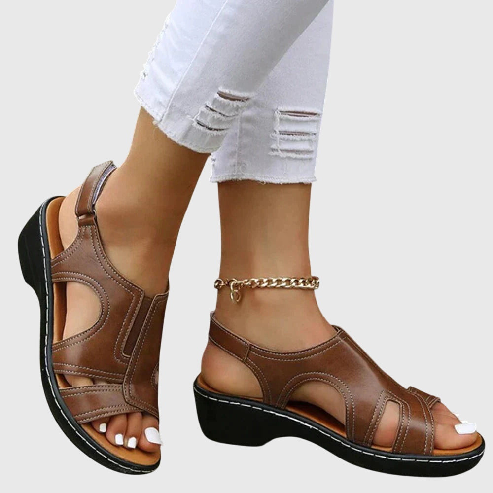 Orthopedic Sandals with Arch Support and Shock-Absorbing Sole