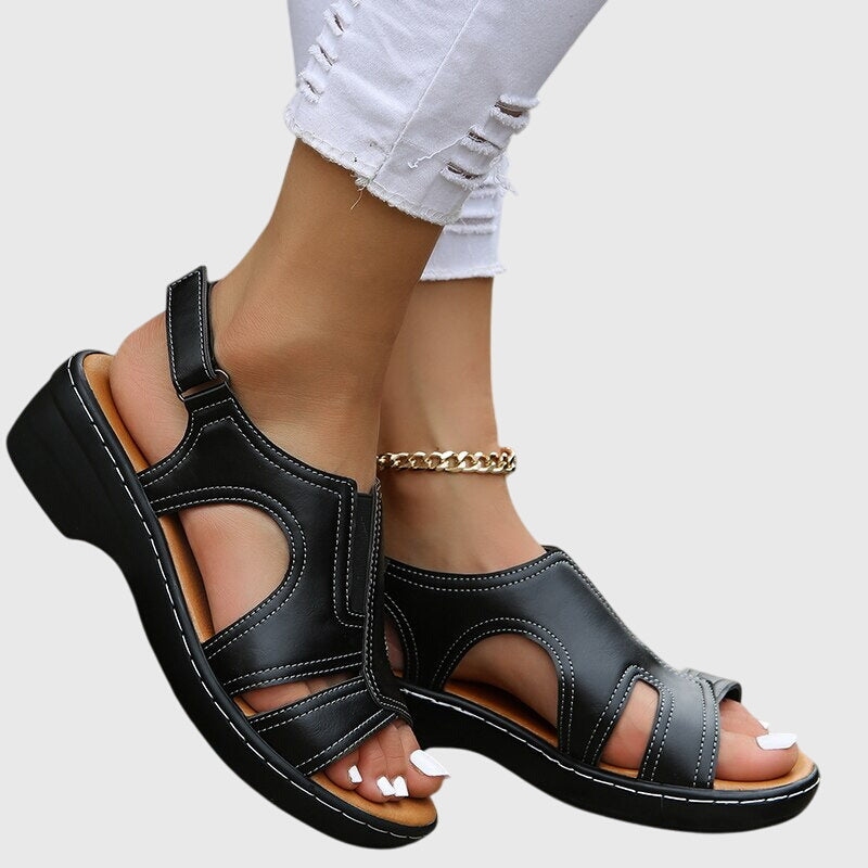 Orthopedic Sandals with Arch Support and Shock-Absorbing Sole