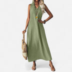 Bellanoa | Women’s Vintage Maxi Dress in Flowing Summer Fit