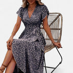 Bellanoa | Women’s Heritage Print Dress in Light Midi Silhouette