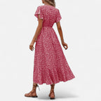 Bellanoa | Women’s Heritage Print Dress in Light Midi Silhouette