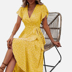 Bellanoa | Women’s Heritage Print Dress in Light Midi Silhouette