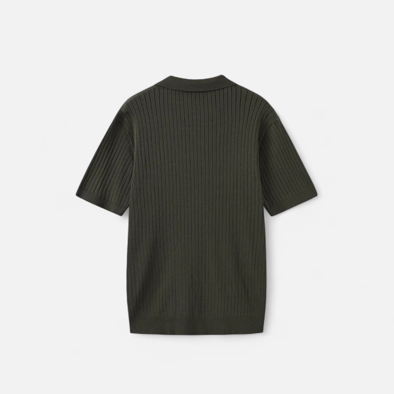 Bellanoa | Men’s Ribbed Knit Polo Shirt