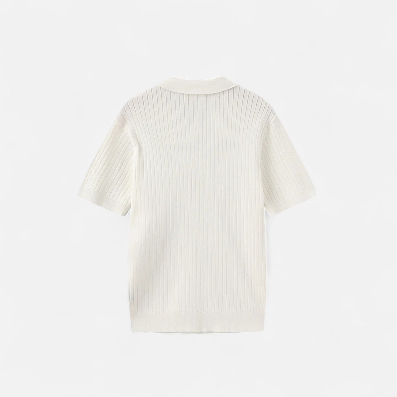 Bellanoa | Men’s Ribbed Knit Polo Shirt