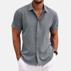 Bellanoa | Men’s Summer Shirt with Classic Collar Finish