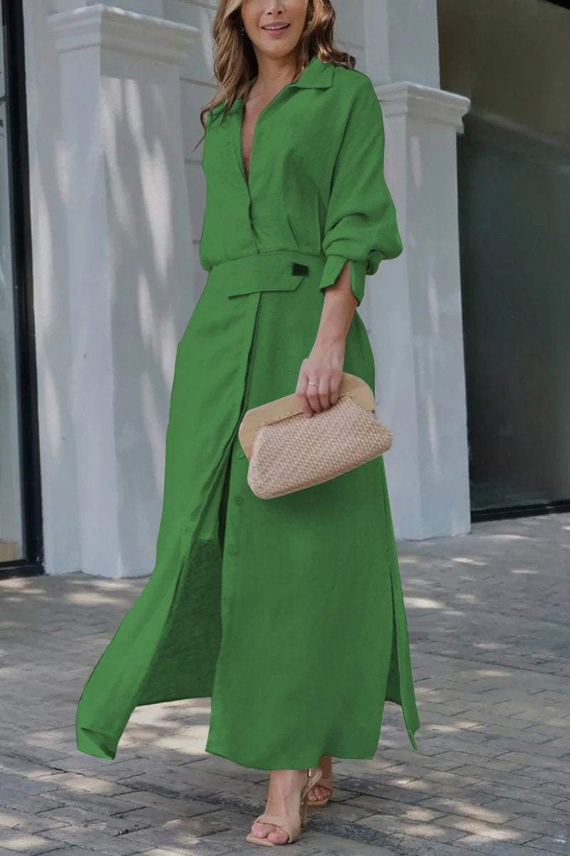 Elegant Maxi Dress with Flowy Fit and Breathable Comfort