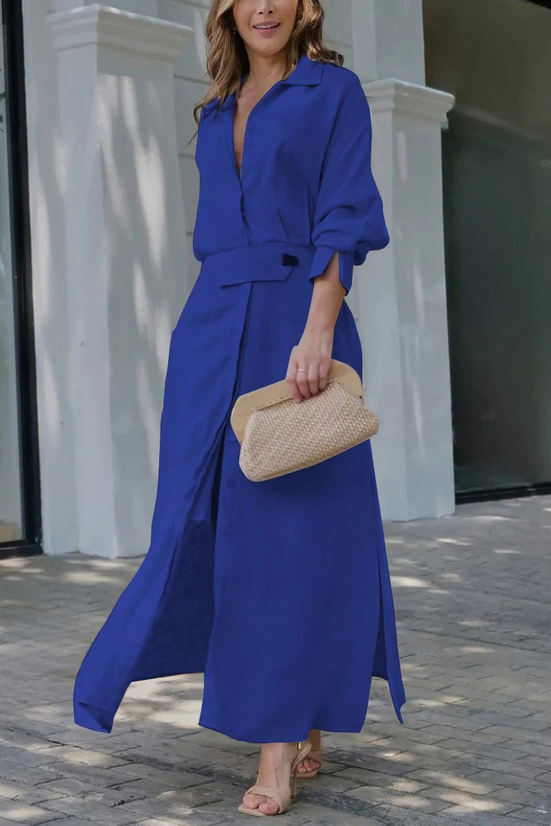 Elegant Maxi Dress with Flowy Fit and Breathable Comfort