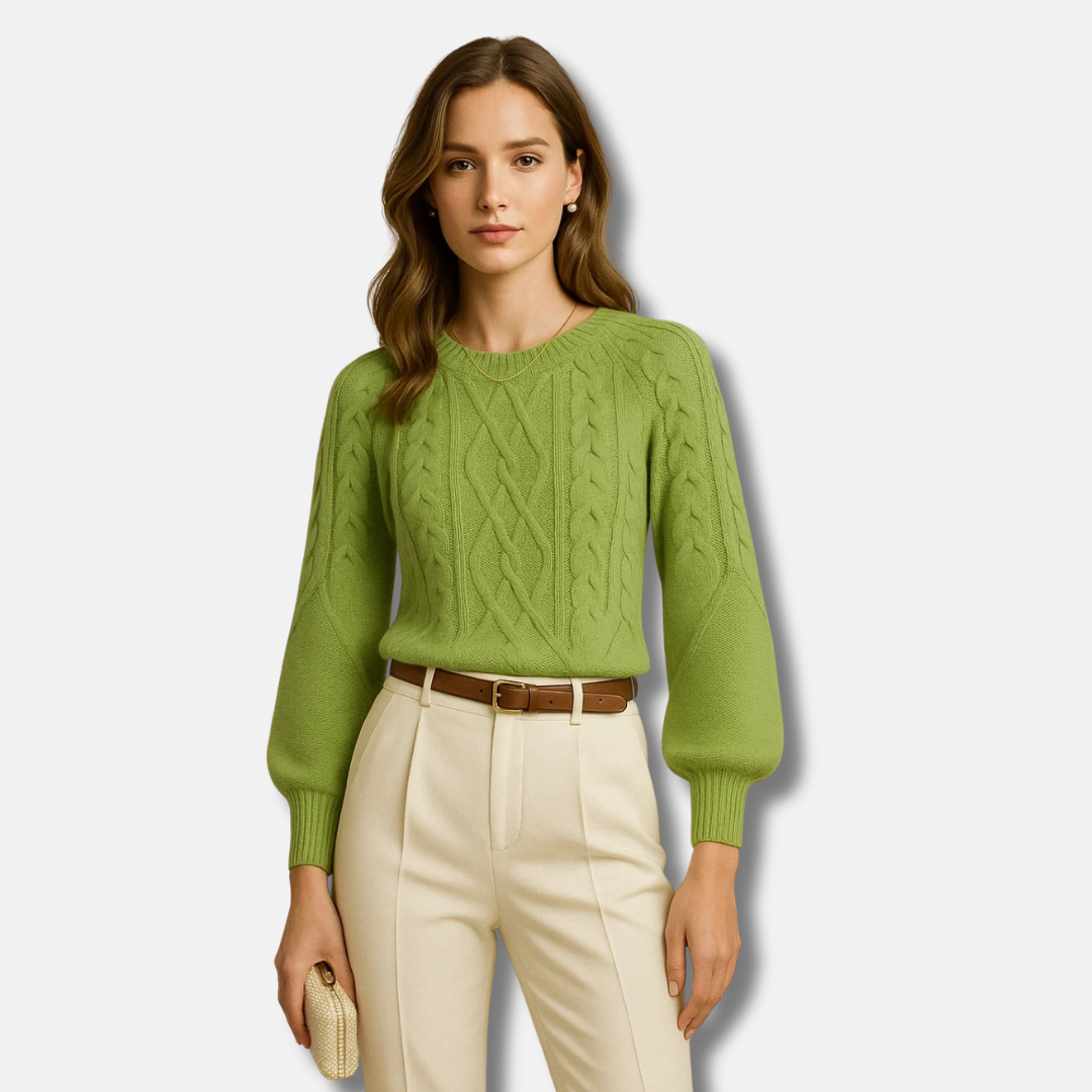 Bellanoa | Women’s Elegant Cable-Knit Pullover Sweater