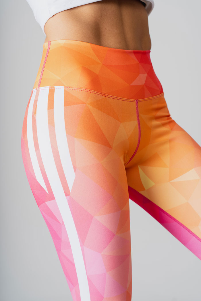 Shape Leggings 25" - Pink _ Orange