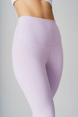High Waisted Solid Colored Leggings 25" - Lila